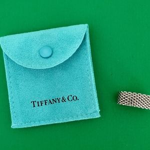 Sterling Tiffany Mesh Ring Size 7.5.
